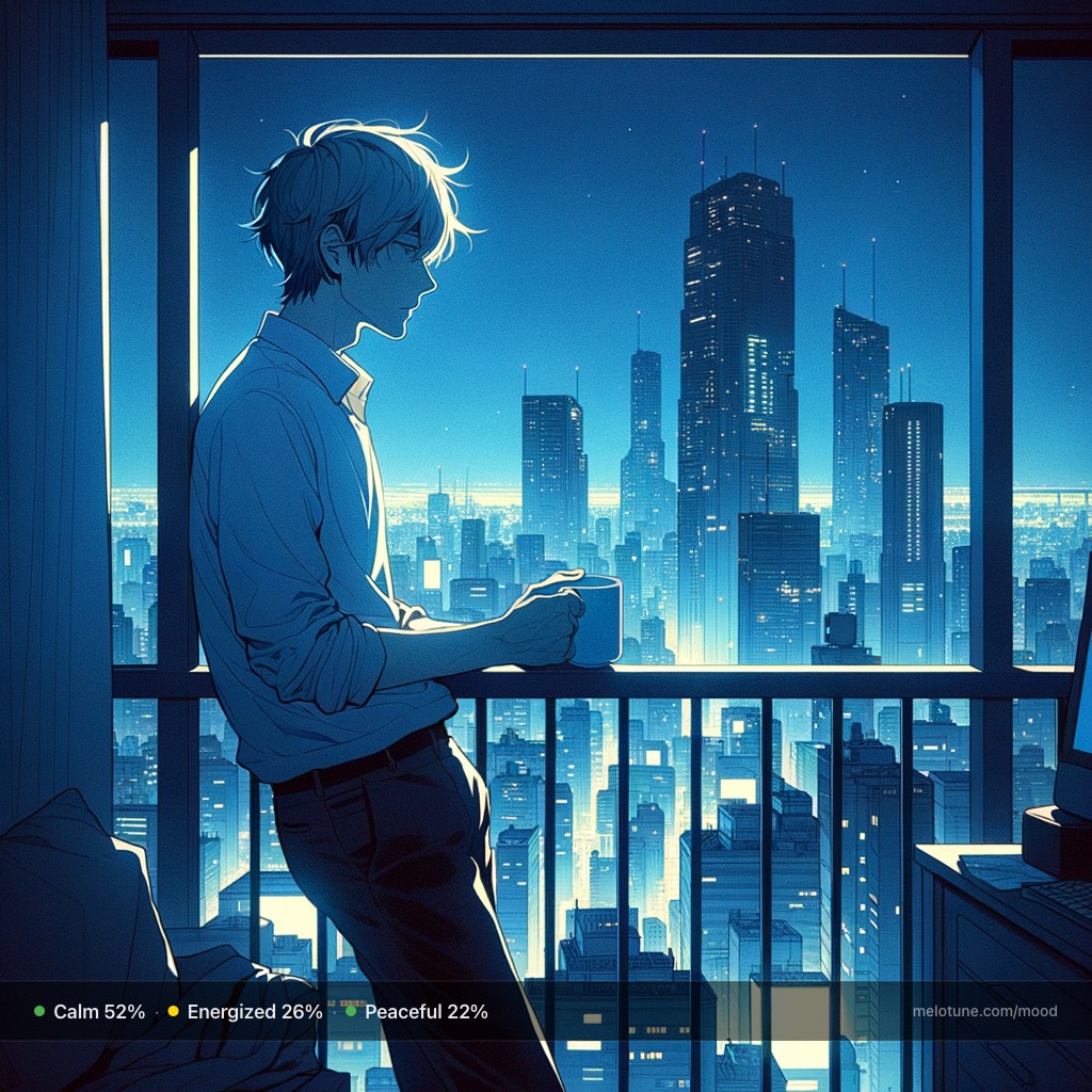 Serene Momentum mood portrait variation