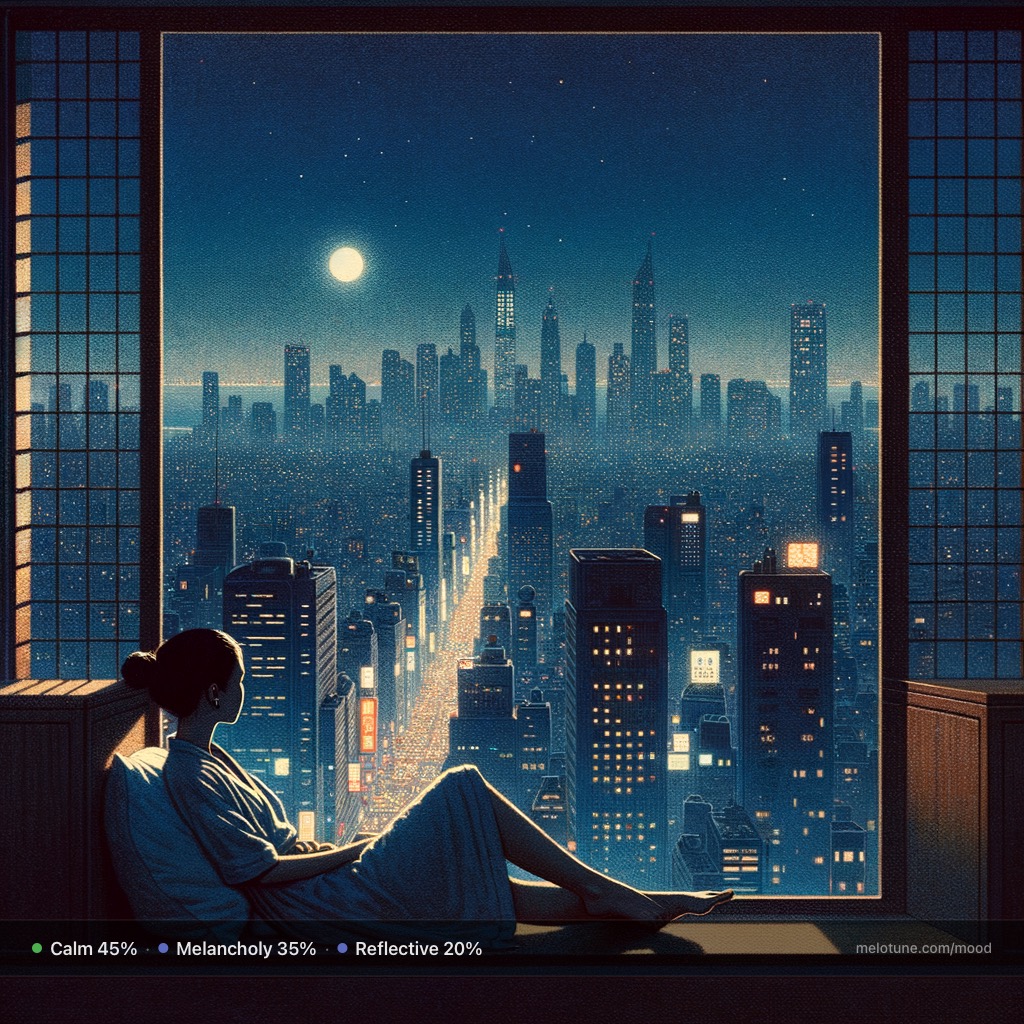 Tired mood portrait variation